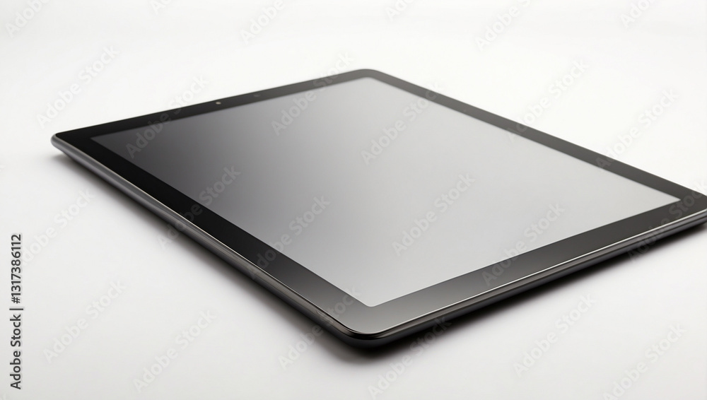 Sleek Black Tablet Computer with a Blank Screen Perfect for Personal and Professional Use