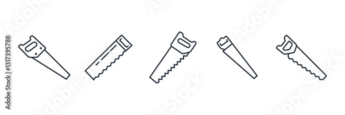 saw cut sawing icon symbol vector sign isolated on white background illustration for graphic and web design