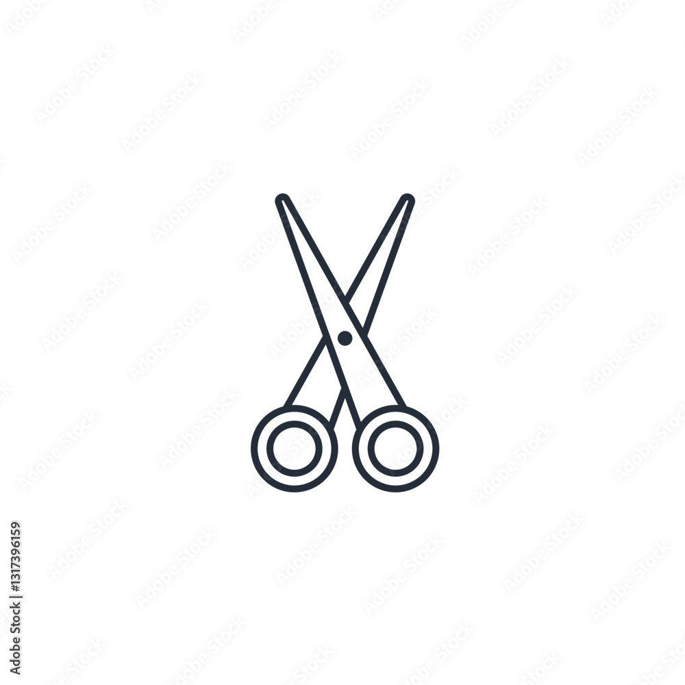 Scissors icon symbol vector sign isolated on white background illustration for graphic and web design Scissors icon symbol vector sign isolated on white background illustration for graphic and web design