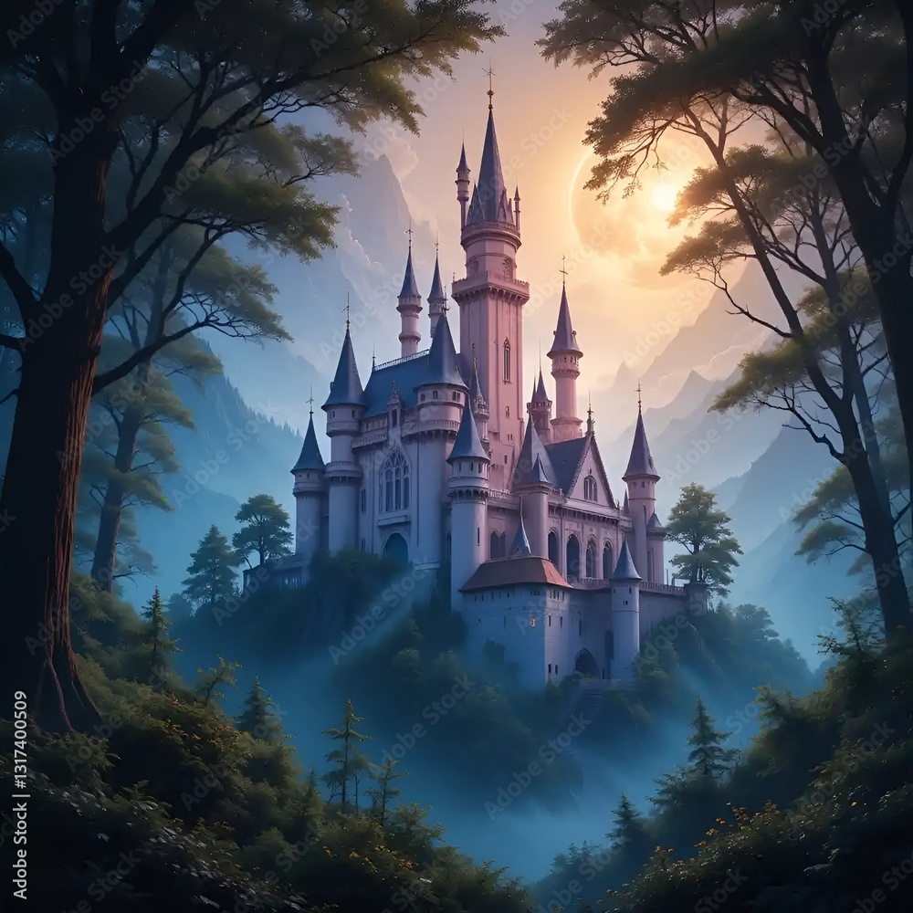 Fototapeta premium castle in the night