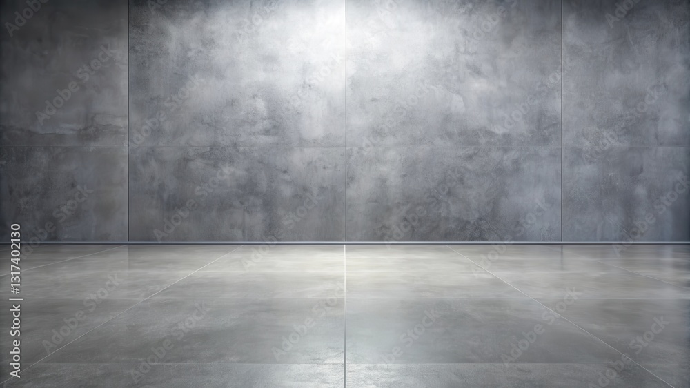 A minimalist interior design mockup with a textured concrete wall and matching tiled floor, ideal for showcasing products or branding. A minimalist interior design mockup with a textured concrete wall and matching tiled floor, ideal for showcasing products or branding.