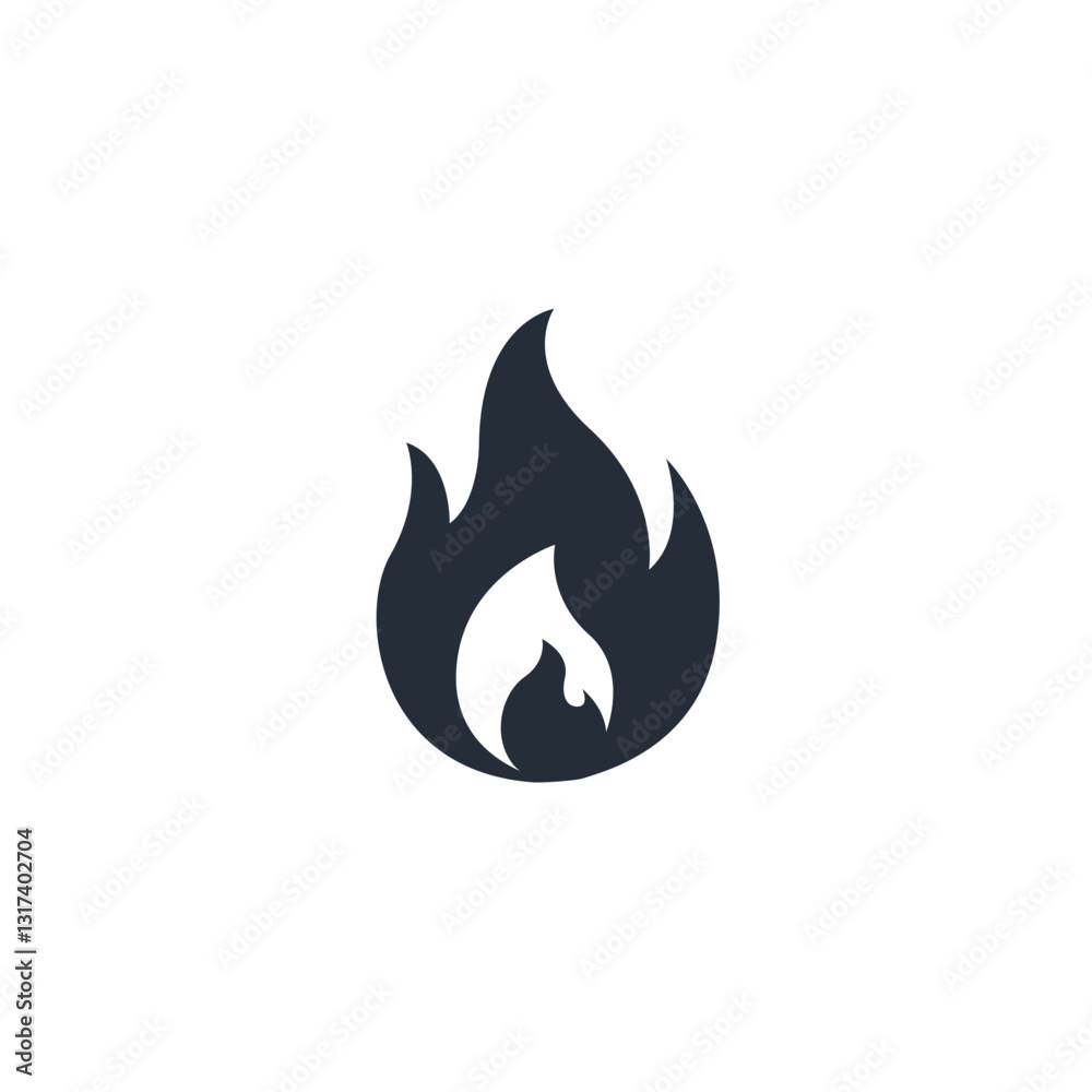 Fire flame icon symbol vector sign isolated on white background illustration for graphic and web design Fire flame icon symbol vector sign isolated on white background illustration for graphic and web design