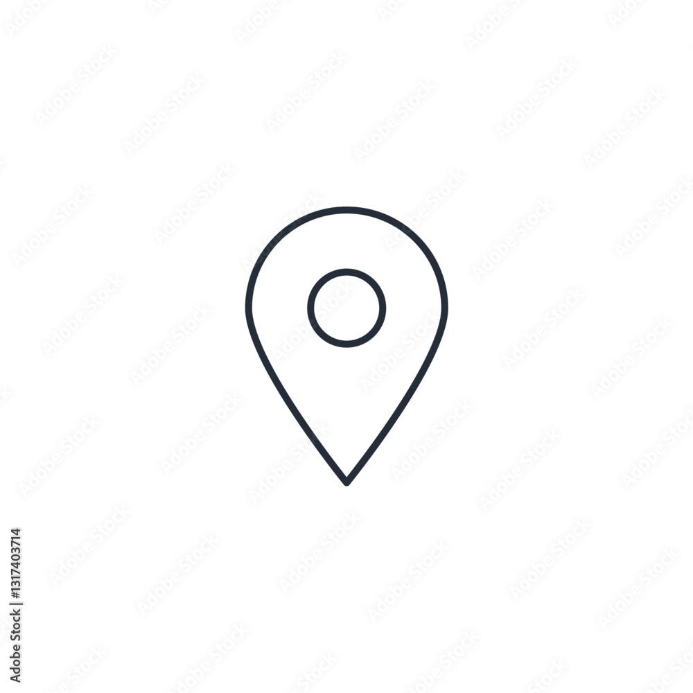 Location Map Pin icon symbol vector sign isolated on white background illustration for graphic and web design Location Map Pin icon symbol vector sign isolated on white background illustration for graphic and web design