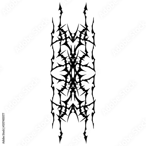 Hyper Y2k Neotribal Design Element