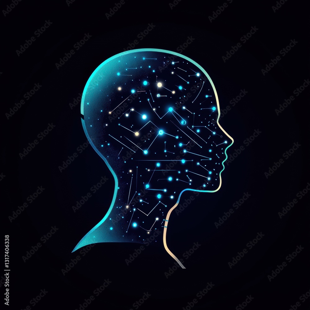 Obraz premium Concepts innovative for brands ai logo