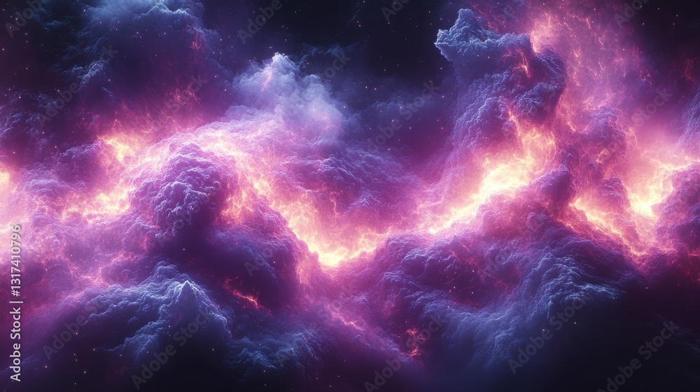 Futuristic Abstract Pattern of Electric Cyan and Glowing Purple in a Cosmic Background Futuristic Abstract Pattern of Electric Cyan and Glowing Purple in a Cosmic Background