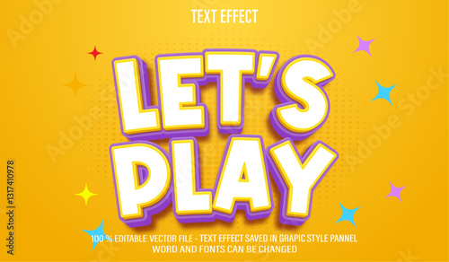 Lets Play 3d editable text effect style