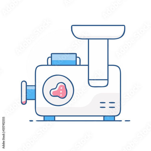 Meat grinder icon, symbolizing cooking, kitchen, and convenience