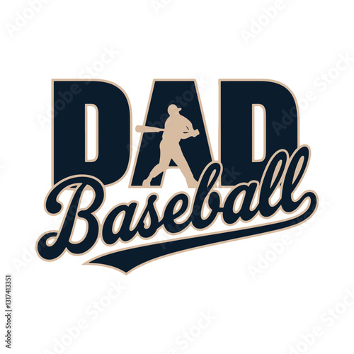 Dad Baseball t-shirt design
