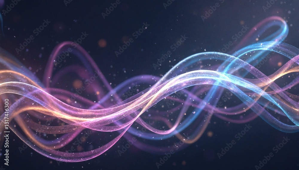 Obraz premium Vibrant Waves Evoking Movement Energy