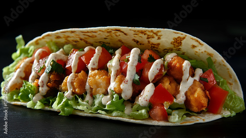Crispy chicken taco