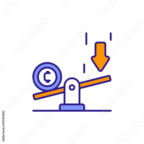 Leverage Icon Symbolizing Margin Trading, Financial Risk, and Profit Potential.