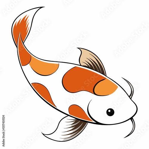 gold fish on a white background