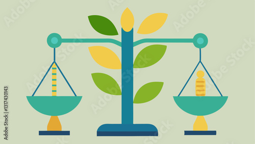 Scales of Justice A set of scales balancing a DNA helix on one side and a corn plant on the other symbolizing the weighing of scientific advancement against ethical considerations.