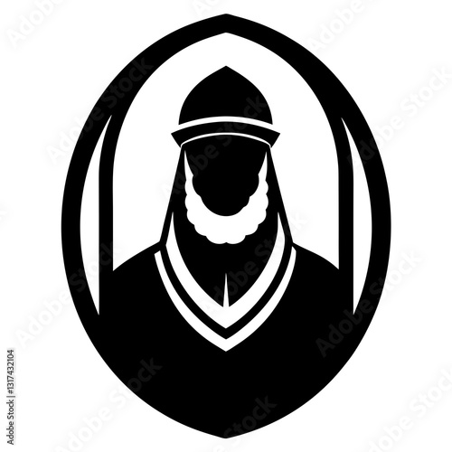 An icon representing Islamic scholars on white background