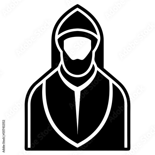 An icon representing Islamic scholars on white background