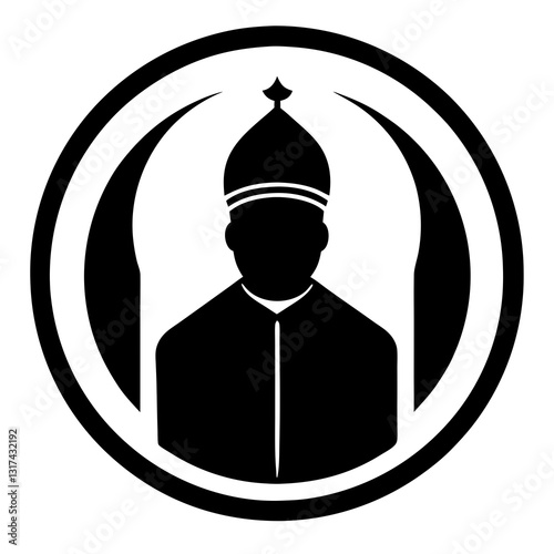 An icon representing Islamic scholars on white background