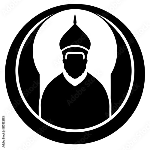An icon representing Islamic scholars on white background
