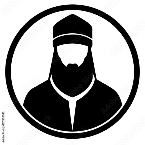 An icon representing Islamic scholars on white background