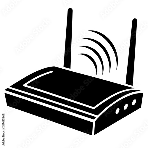 Wi-Fi Router vector on white background