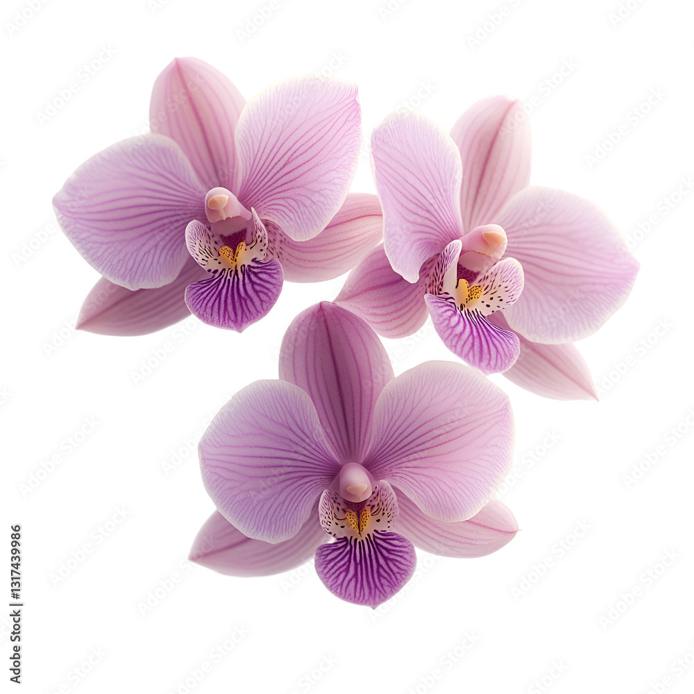 Fototapeta premium Elegant Pink Phalaenopsis Orchids, Exquisite Floral Beauty, CloseUp