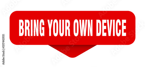 bring your own device sticker. bring your own device sign on transparent background