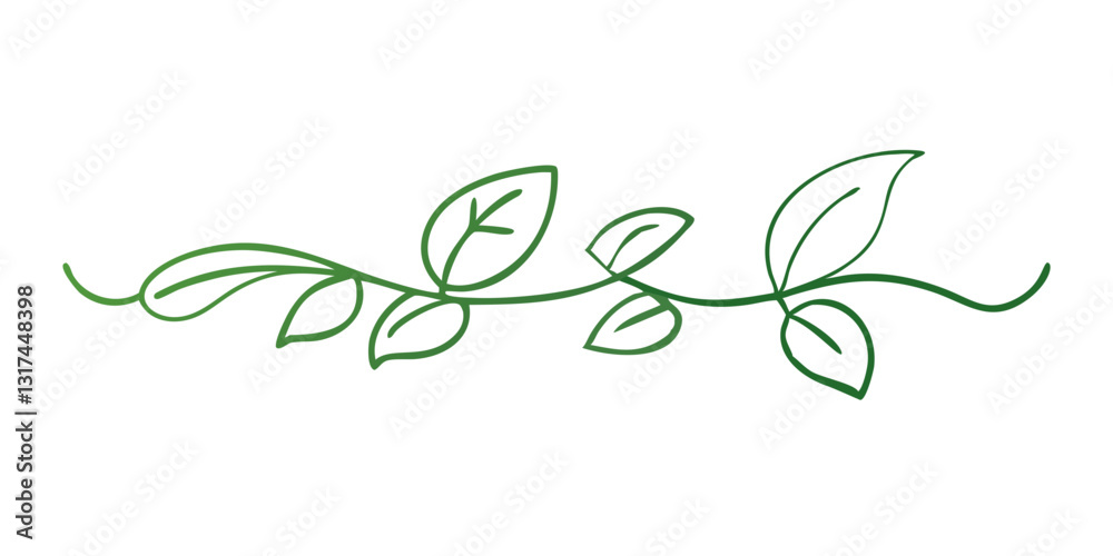 Obraz premium Green leafy vine decoration