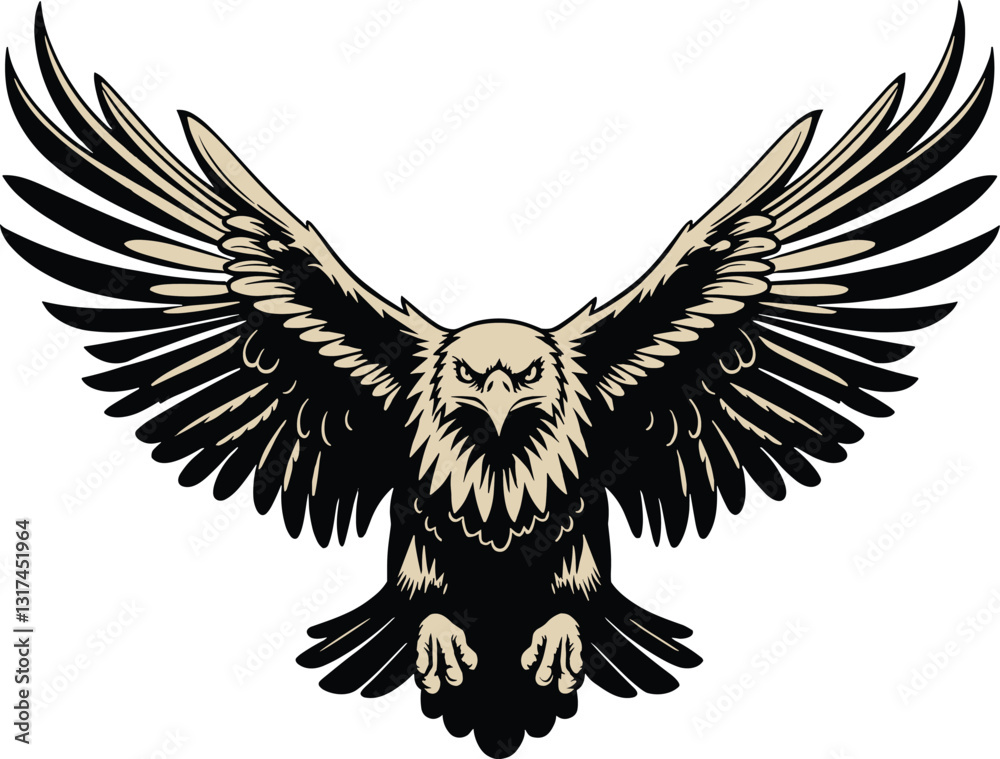 Fototapeta premium Eagle vector illustration.