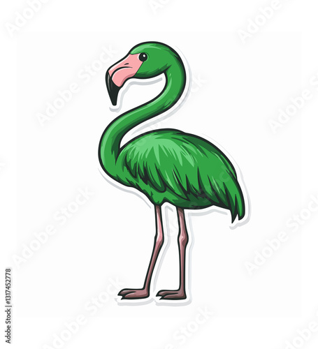Flamingo Bird Mascotb 