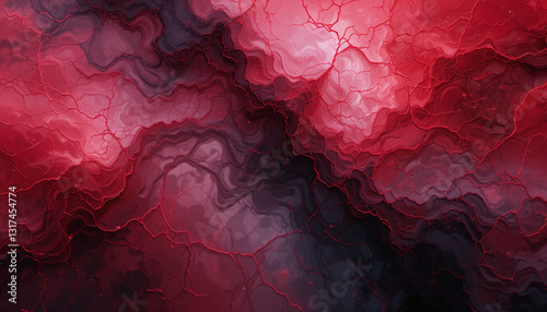 abstract background texture with nervy red and black lines