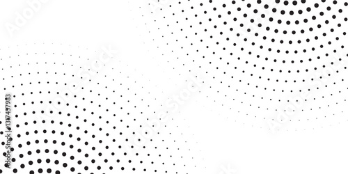 Simple grunge halftone gradient background. Faded grit noise texture. White and black sand wallpaper illustration simple modern