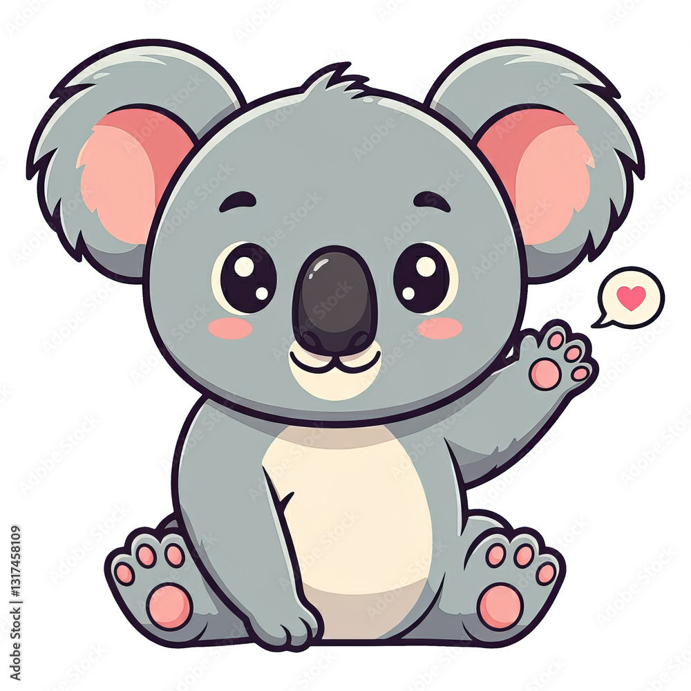 Fototapeta premium Cute Koala Cartoon