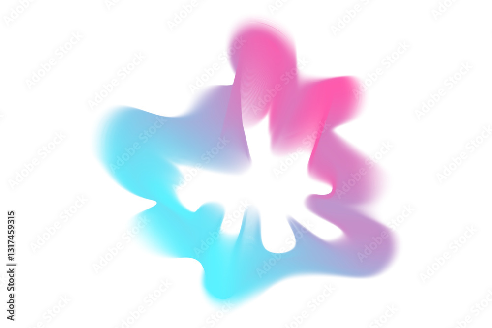 Obraz premium Neon gradient sound waves. Vector sound lines, radial spectrum. colorful cover for a musical poster and album. Radial spectrum