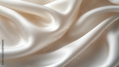 Elegant White Silk Fabric Texture