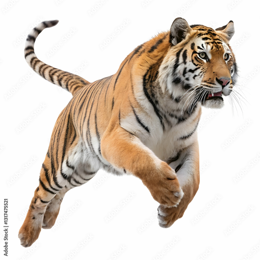 Obraz premium Roaring tiger background