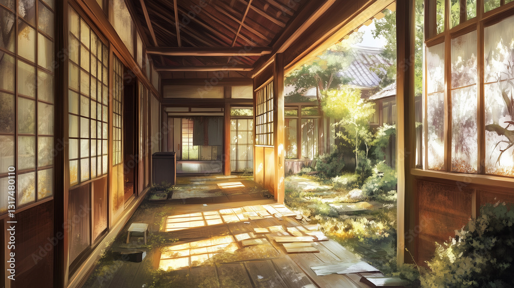 Fototapeta premium 朽ちゆく和の記憶