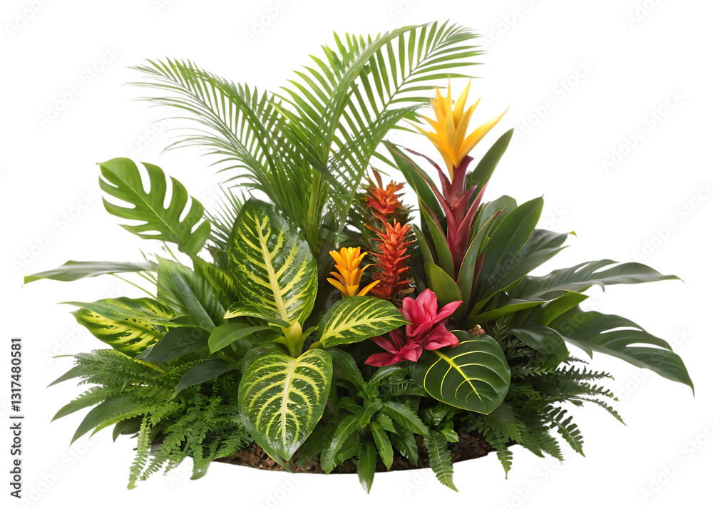 Fototapeta premium Tropical plants and flowers