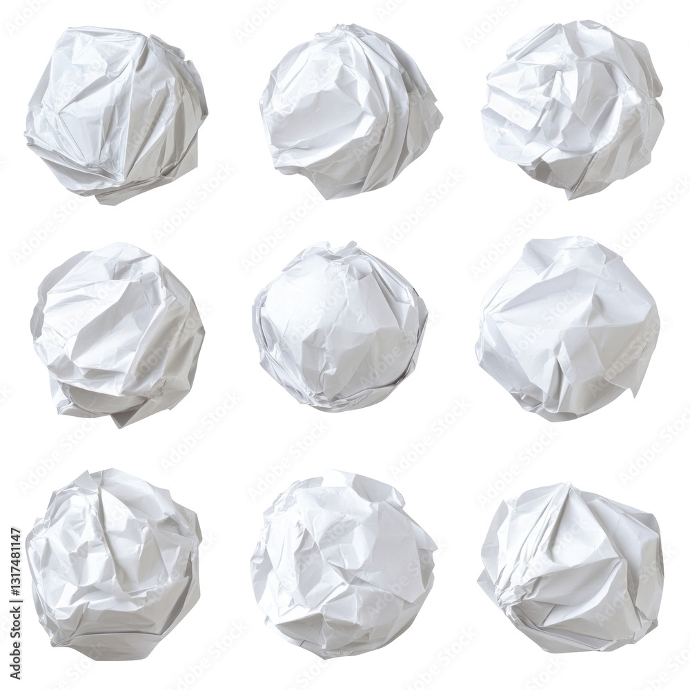 Naklejka premium crumpled paper ball