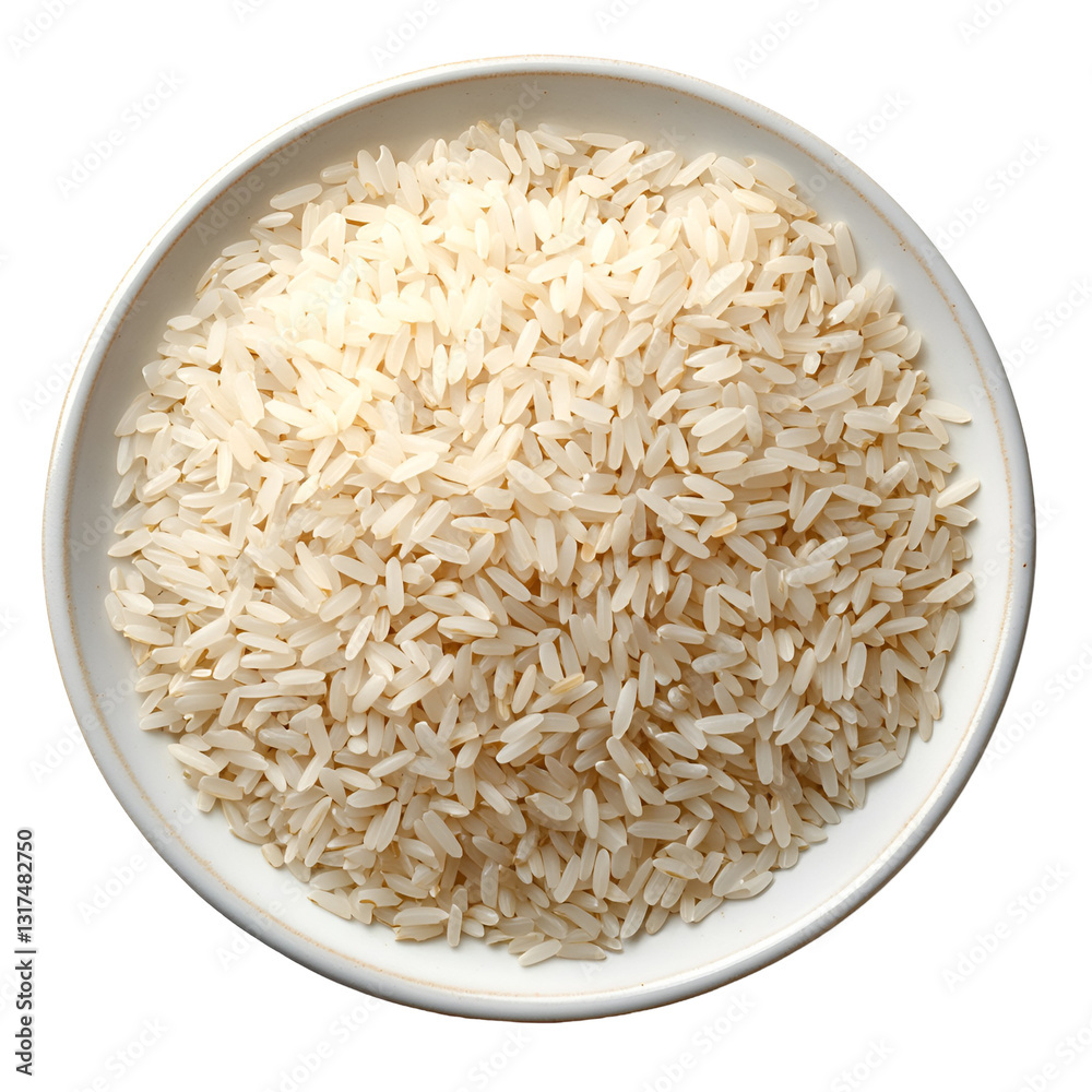 rice on plate isolated rice on plate isolated