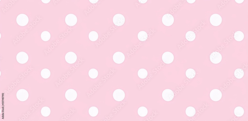 Pink background with white polka dots, flat lay. Pink pattern with white spots
Pink background with white polka dots, flat lay. Pink pattern with white spots