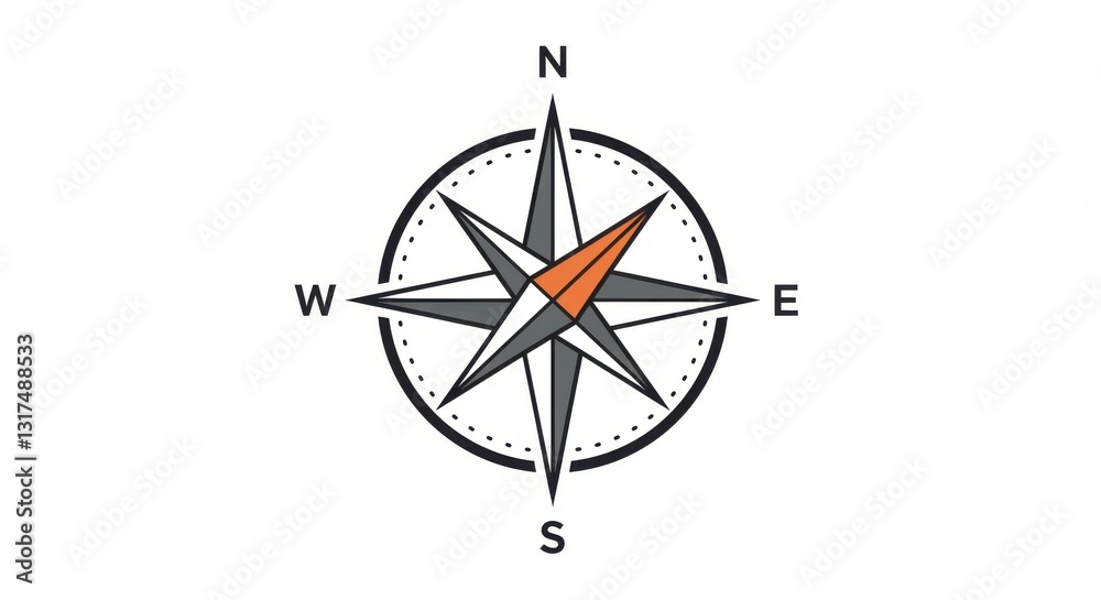 Compass Vector Graphic Compass Vector Graphic