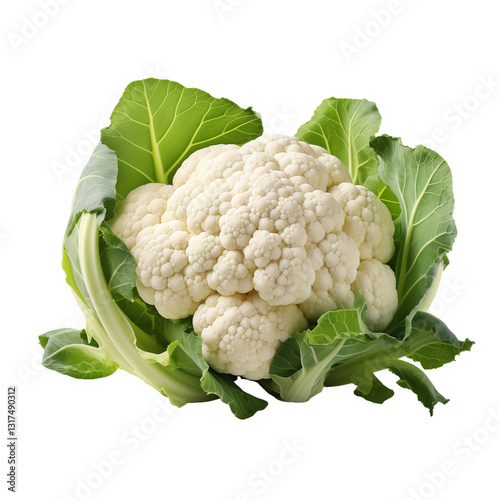 Cauliflower Isolated on Transparent Background