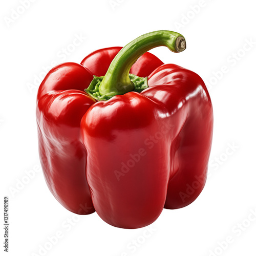 Red Bell Pepper Isolated 