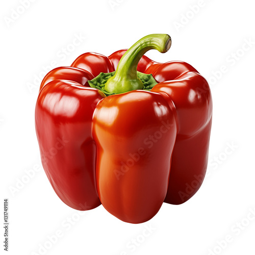 Red Bell Pepper On Transparent Background