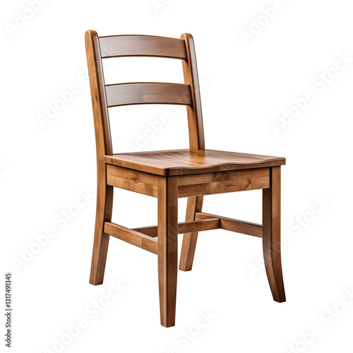 Wooden Chair Isolated On White Background