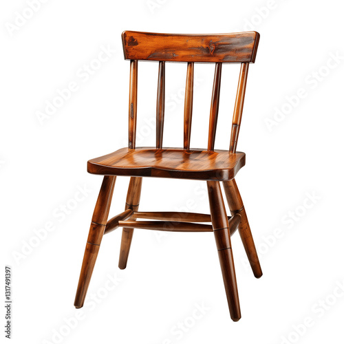 Kitchen Chair Of Wood Isolated On White Background