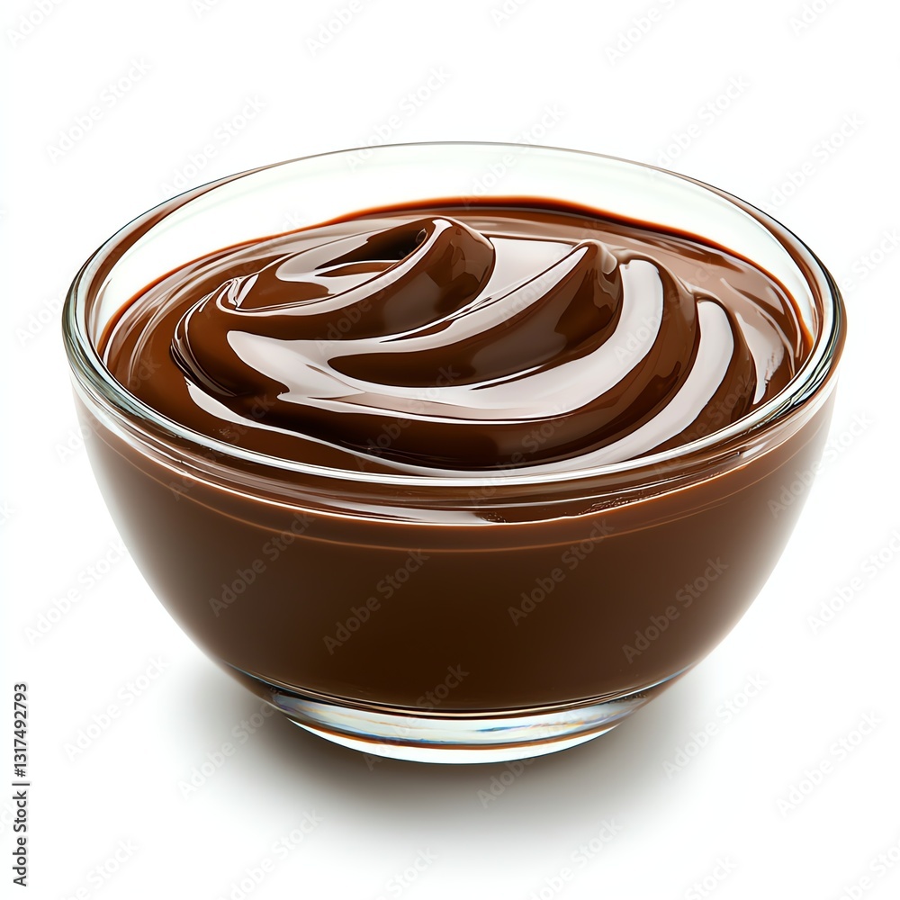 A rich, creamy bowl of chocolate sauce swirls elegantly, inviting a delightful taste experience. Perfect for desserts, baking, or as a dip, it's a chocolate lover's dream. A rich, creamy bowl of chocolate sauce swirls elegantly, inviting a delightful taste experience. Perfect for desserts, baking, or as a dip, it's a chocolate lover's dream.