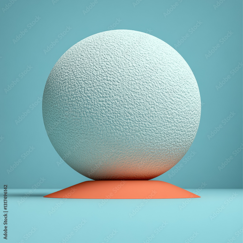 Minimalist photo of a sphere resting on a table representing data science concepts and modern aesthetic design Minimalist photo of a sphere resting on a table representing data science concepts and modern aesthetic design