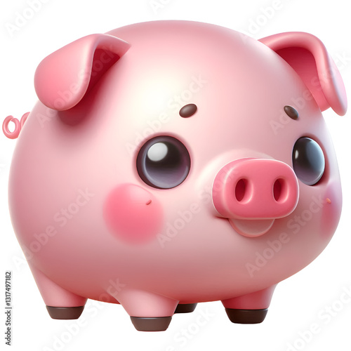 piggy bank isolated on white background