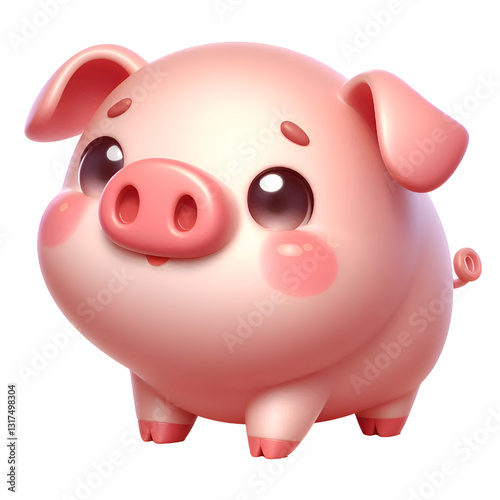 piggy bank isolated on white background